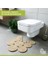 Tarz Jüt Klozet Önü Paspası - Doğal Jüt, Yıkanabilir ve Dayanıklı Halı, Şık ve Dekoratif Banyo Matı (Standart) 2
