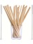 12'li Bambu Pipet Seti Çok Kullanımlık Doğa Dostu 10 Adet Düz Pipet ve 2 Adet Pipet Pipet Temizleme Fırçası Cam Pipet Metal Pipet 1