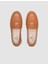 %100 Hakiki Deri Taba Kadın Loafer 4