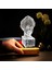 Einstein Büst Tasarımlı LED Lamba USB Bağlantılı Sarı Işık 1