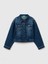 Benetton Kız Çocuk Denim Ceket 6-14 Yaş Mavi 1