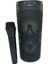 Karaoke Kablosuz Mikrofonlu Bluetooth Hoparlör LED Işıklı Taşınabilir Kablosuz Speaker 3