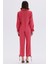 Seille Pembe Saten Uzun Pijama Takımı 5