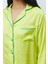 Amour Saten Lime Uzun Pijama Takımı 5