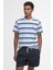 Houstead Stripe Tailored Fit T-Shirt WH11 White 4