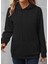 Kadın Uzun Kollu Kapşonlu Bağcıklı Cepli Capitone Sweatshirt 2