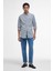Cresswell Seersucker Tailored Fit Gömlek NY91 Navy 3