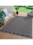 Geometrik Çizgiler Modern Tasarımlar Iskandinav Dokuma Taban Iç ve Dış Mekan Ince Sisal Halı Gri 1