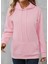 Kadın Uzun Kollu Kapşonlu Bağcıklı Cepli Capitone Sweatshirt 2