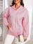 Kadın Uzun Kollu Kapşonlu Bağcıklı Cepli Capitone Sweatshirt 4