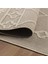 Geometrik Çizgiler Modern Tasarımlar Iskandinav Dokuma Taban Iç ve Dış Mekan Ince Sisal Halı Bej 5