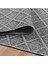 Geometrik Çizgiler Modern Tasarımlar Iskandinav Dokuma Taban Iç ve Dış Mekan Ince Sisal Halı Gri 5
