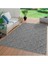 Geometrik Çizgiler Modern Tasarımlar Iskandinav Dokuma Taban Iç ve Dış Mekan İnce Sisal Halı Gri 1