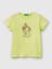 Benetton Kız Çocuk Baskılı Tshirt 1-6 Yaş Yeşil 1