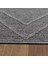 Geometrik Çizgiler Modern Tasarımlar Iskandinav Dokuma Taban Iç ve Dış Mekan İnce Sisal Halı Gri 4