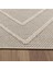Geometrik Çizgiler Modern Tasarımlar Iskandinav Dokuma Taban Iç ve Dış Mekan Ince Sisal Halı Bej 4