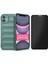 iPhone 11 Kılıf Esnek TPU Oyuklu Arka Yüzey Tasarımlı Zore Etnik Silikon Kapak + Hayalet Ekran Koruyucu 1