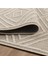 Geometrik Çizgiler Modern Tasarımlar Iskandinav Dokuma Taban Iç ve Dış Mekan Ince Sisal Halı Bej 5