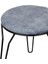 Akın Lüx Metal Ayaklı Tabure - Gri - 45X36X36 cm 3