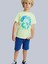 Losan Erkek Çocuk Baskılı Tshirt 4-8 Yaş Sarı 1