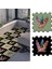 Dijital Fil Kuş Tüyü/yaprak Figürlü Mermer Desen Balkon Halısı Yolluk Yapboz Puzzle Japon Halı 1