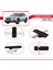 Subaru Crosstrek 2018-2023 Arası ile Uyumlu Basıc Model Universal Ara Atkı Tavan Barı Siyah 2 Adet 4