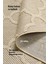 Geometrik Çizgiler Modern Tasarımlar Iskandinav Dokuma Taban Iç ve Dış Mekan Ince Sisal Halı Bej 4