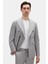 Ds Damat Regular Fit Gri Çizgili Kruvaze Takim Elbise 4HF05ORT01588 1