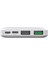 PBS123 10.000 Mah 1 Type-C 2 USB Çıkışlı Taşınabilir Şarj Cihazı Powerbank Beyaz 2