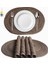 6 Adet Pamuk Iplik Oval Placemat Rami Isı Yalıtım Paspası Anti- Tencere Paspası Noel Yaratıcı El Dokuma Dekoratif Paspası (Yurt Dışından) 1