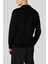 Relaxed Fit Uzun Kollu Logolu Erkek Sweatshirt Siyah 3