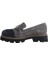 Deri Grı Loafer Düz 02 318 05 2
