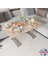 Tekerlekli Masa Orta Sehpa 70 x 110 Yükseklik 58 cm Metal Ayak Yemek Masası Balkon Masası 2