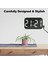 Dijital Alarm Saat LED Ekranlı Çift USB Şarjlı Otomatik Parlaklık Ayarlı Mod (Yurt Dışından) 4