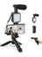 Kit Kumandalı Mikrofon, LED Işık ve Mini Tripod - Telefon Vlog Video Kayıt Ay-49 Üretimi Için 3