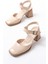 Shoes İNF-40450 Rugan Günlük Arkası Açık Topuklu Ayakkabı 4