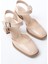 Shoes İNF-40450 Rugan Günlük Arkası Açık Topuklu Ayakkabı 5