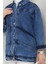 Elsan Oversize Kot Ceket 1437 - Mavi 5