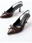 Shoes İNF-4500 Rugan Günlük Arkası Açık Fiyonklu Topuklu Ayakkabı 3