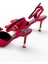 Shoes İNF-4505 Saten Günlük Arkası Açık Kurdele Detaylı Topuklu Ayakkabı 3