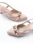 Shoes K-250 Keten Günlük Arkası Açık Tokalı Topuklu Kadın Ayakkabı 3
