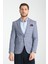 Gonca Ekose Erkek Lacivert Mono Yaka Slim Fit Spor Blazer Ceket 1