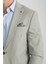 Odessa Erkek Haki Kendinden Desenli Mevsimlik Mono Yaka Slim Fit Blazer Ceket 2