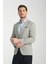 Odessa Erkek Haki Kendinden Desenli Mevsimlik Mono Yaka Slim Fit Blazer Ceket 3