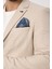 Alturo Erkek Bej Ilkbahar-Yaz Petek Desenli Regular Fit Blazer Ceket 2