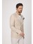 Alturo Erkek Bej Ilkbahar-Yaz Petek Desenli Regular Fit Blazer Ceket 3
