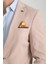 Odessa Erkek Haki Kendinden Desenli Mevsimlik Mono Yaka Slim Fit Blazer Ceket 2