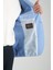 Bortolo Erkek Lacivert Örme Esneyen Likralı Mono Yaka Slim Fit Blazer Ceket 4