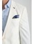 Silva-Belarus Erkek Beyaz Poliviskon Kumaş Spor Slim Fit Blazer Ceket 2