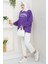 California Baskılı Sweat 1426 - Mor 2